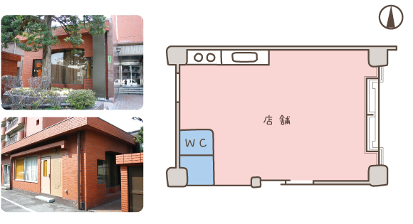 富士蔵コーポ１階　貸店舗 ･事務所･倉庫